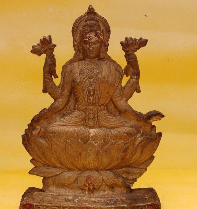 1989 | Aluminum Casting of Lakshmi Worshiped by The Avatar