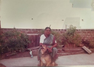 1990 | His pet, Mani with His grandmother