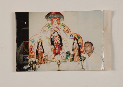 1997|For Dusshera HDH hand-made the Deities of Durga, Lakshmi and Saraswati